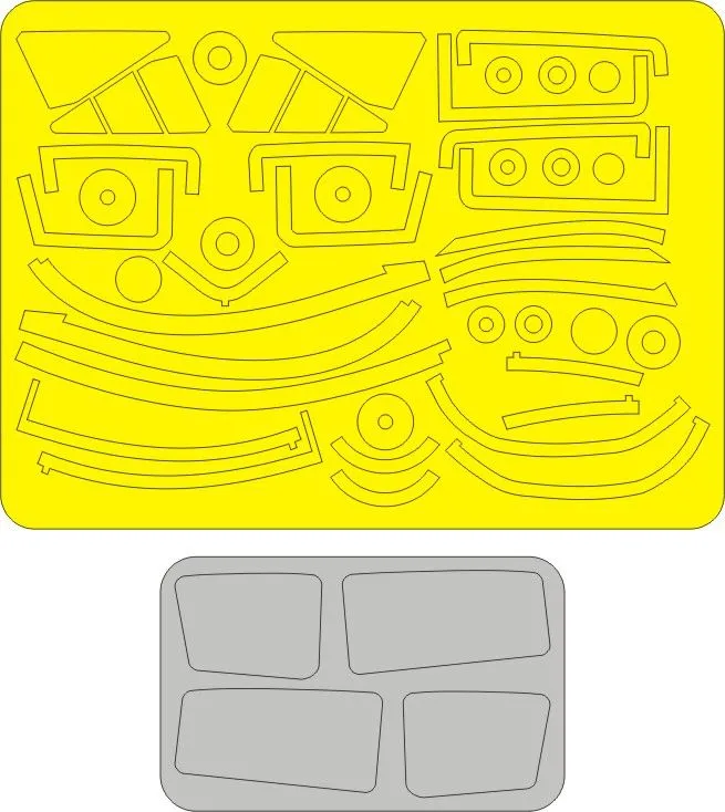 F-106B Delta Dart mask for Trumpeter 1:48