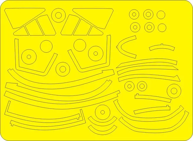 F-106A Delta Dart mask for Trumpeter 1:48