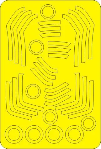 Folland Gnat T.1 ADVANCED mask for Airfix 1:48