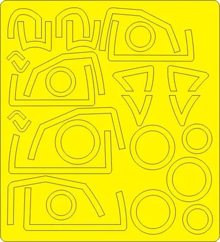 EA-6B Prowler BASIC mask for Kinetic 1:48