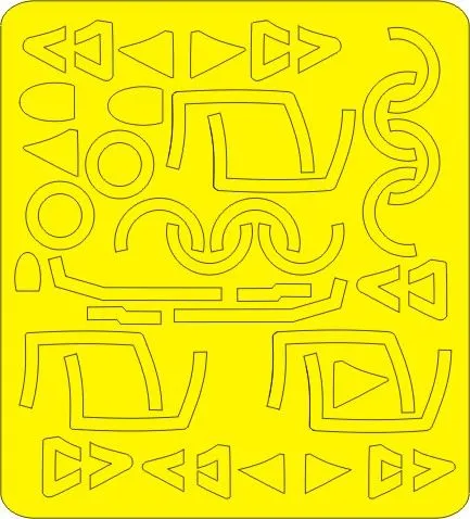 Su-11 Fishpot ADVANCED mask for Trumpeter 1:48