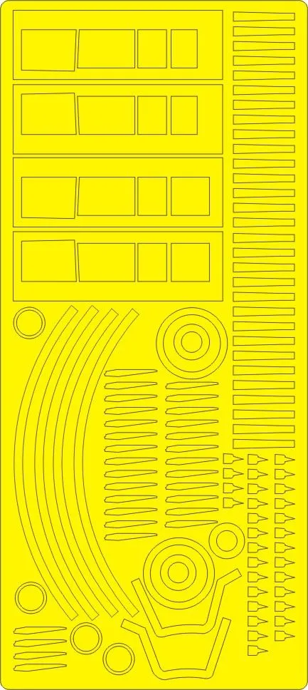 F-14D Tomcat EXHAUST NOZZLES mask for Tamiya 1:48