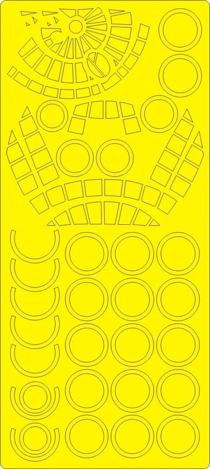 B-36, RB-36F/H BASIC mask for Revell/ Monogram 1:48