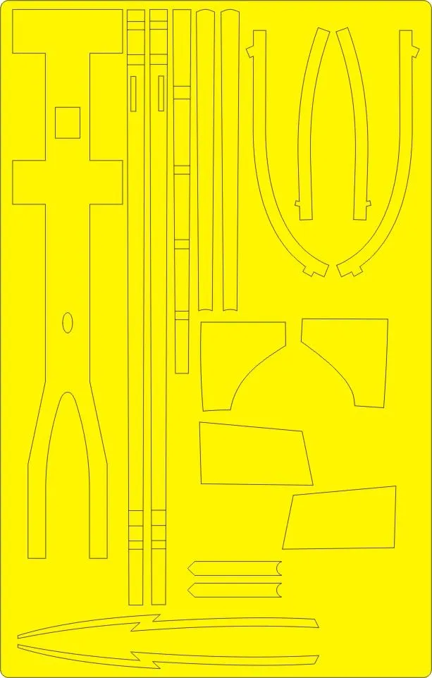 S-3A/B Viking CAMOUFLAGE mask for Italeri 1:48