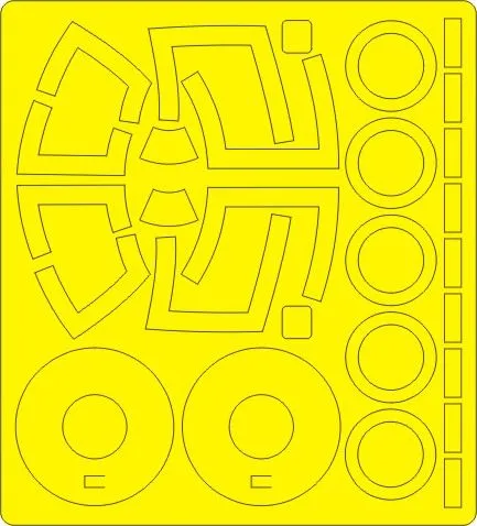 S-3A/B Viking, ES-3A Shadow BASIC mask for Italeri 1:48