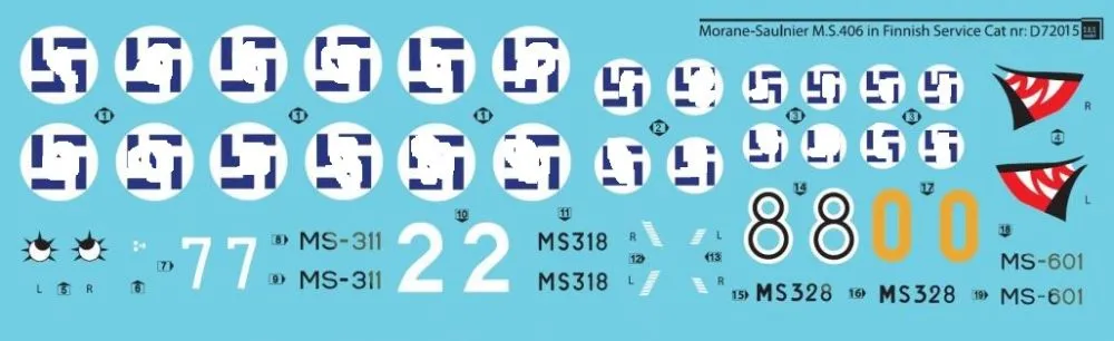 Morane-Saulnier M.S. 406 in Finnish Service 1:72