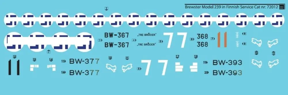 Brewster Model 239 in Finnish Service 1:72