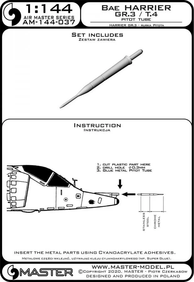 Harrier GR.3 / T.4 - Pitot Tube 1:144