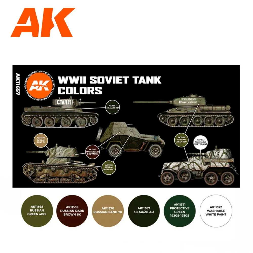 Sovite Tank Colors WWII (3G)