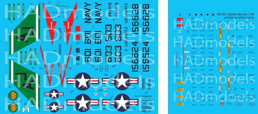 RA-5C Vigilante 2 / USS Nimitz 1:48