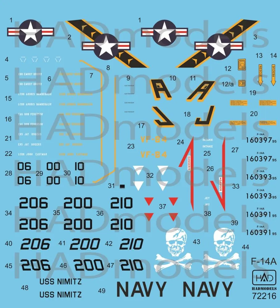 F-14A Jolly Rogers / USS Nimitz 1:72