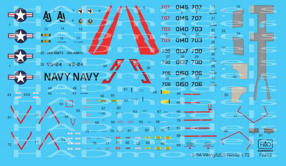 S-3A Viking - USS NIMITZ 1:72
