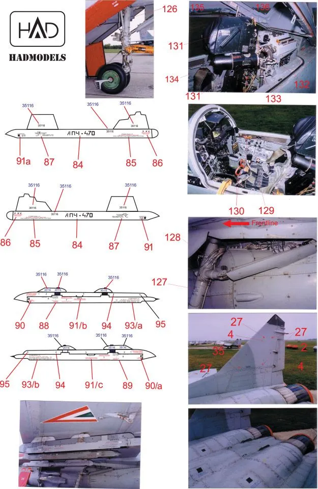 MiG-29 russian stencil 1:72