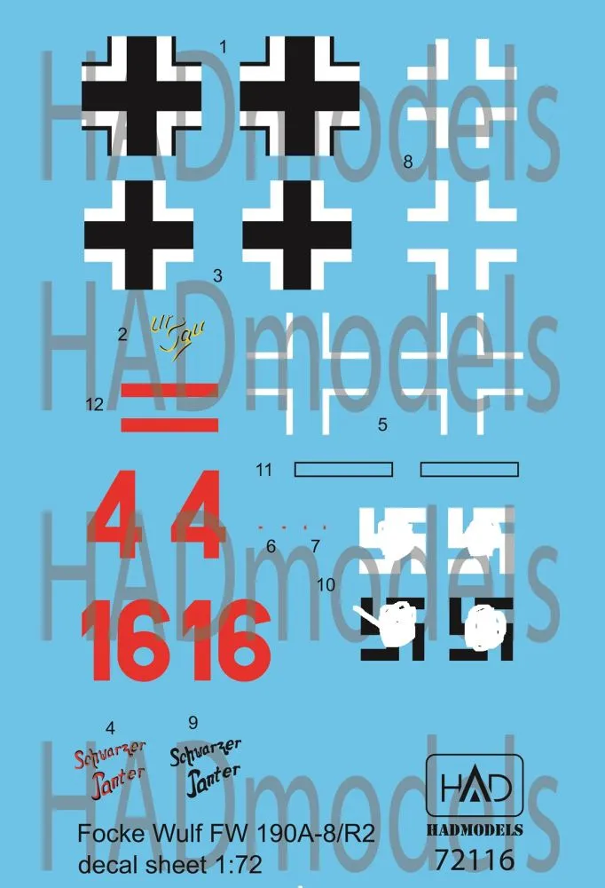 Fw 190A-8 /R2 Schwarzer Panter - Ur Sau 1:72