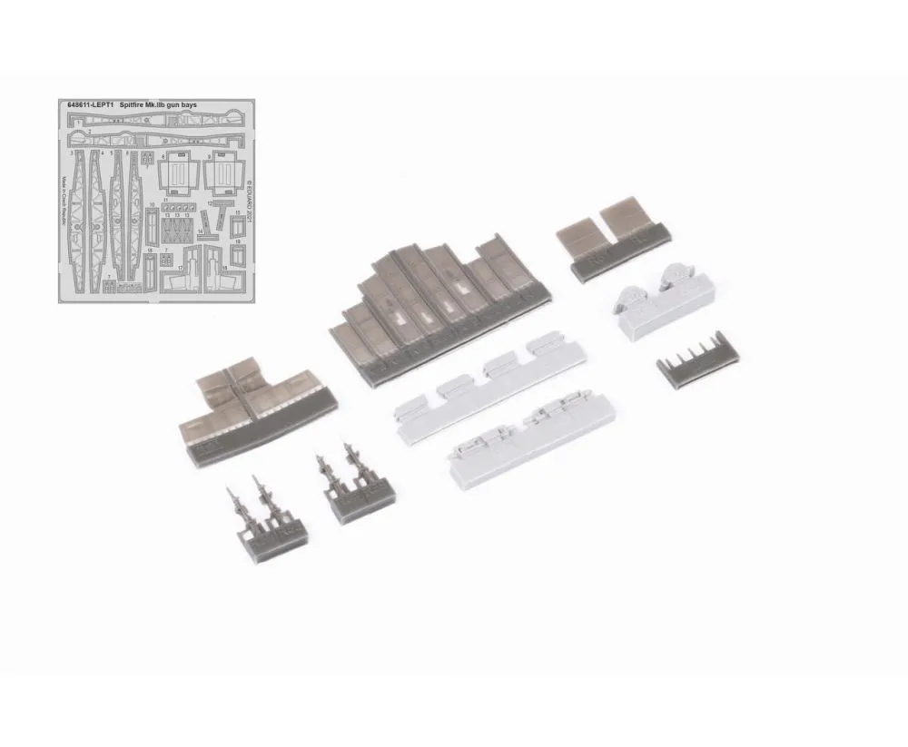 Spitfire Mk. IIb gun bays for Edurad 1:48