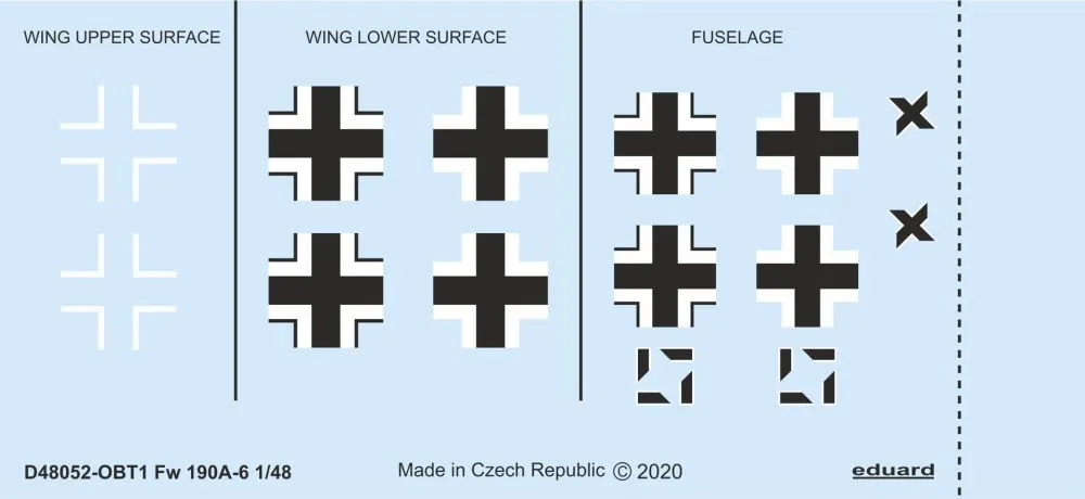 Fw 190A-6 national insignia 1:48