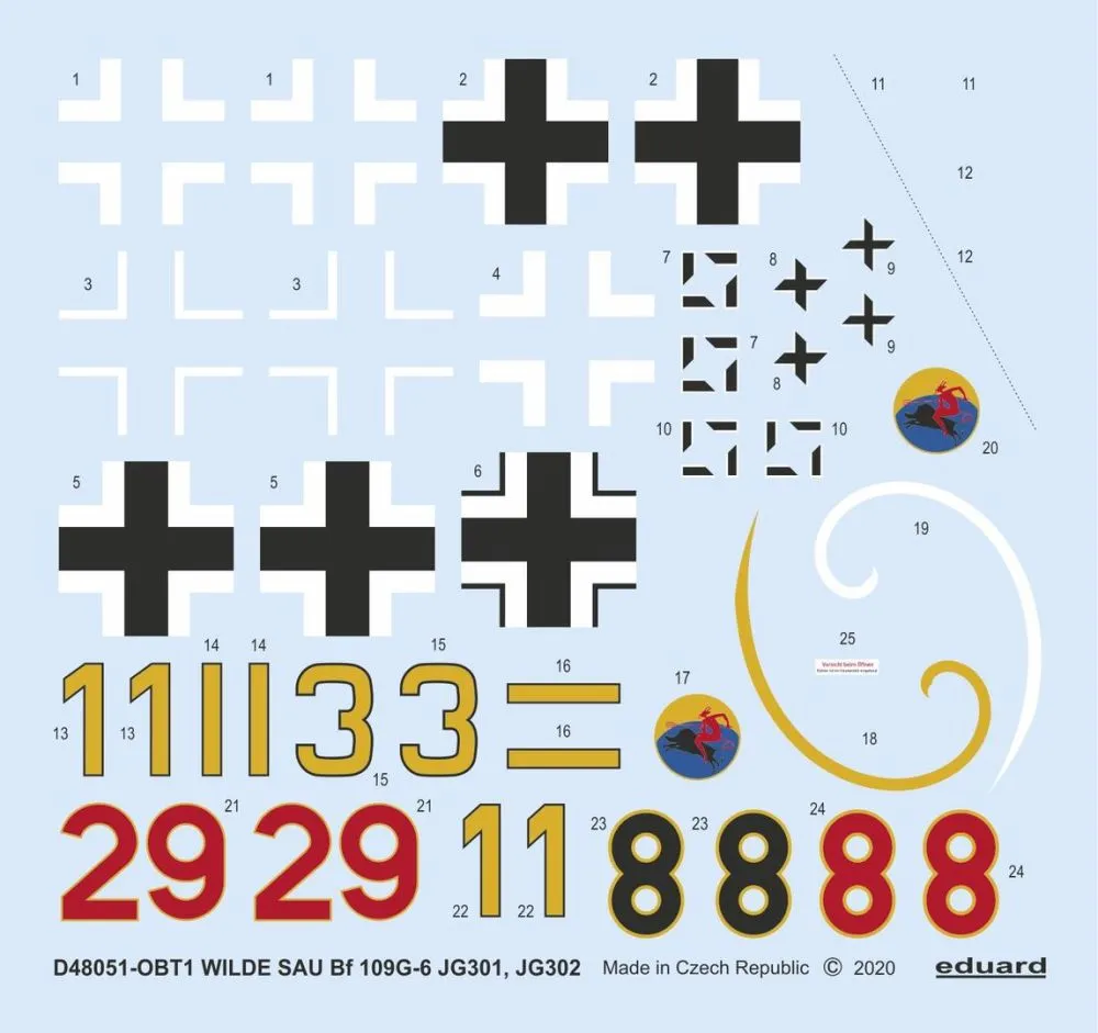 Bf 109G-6 JG 301/302 Wilde Sau 1:48