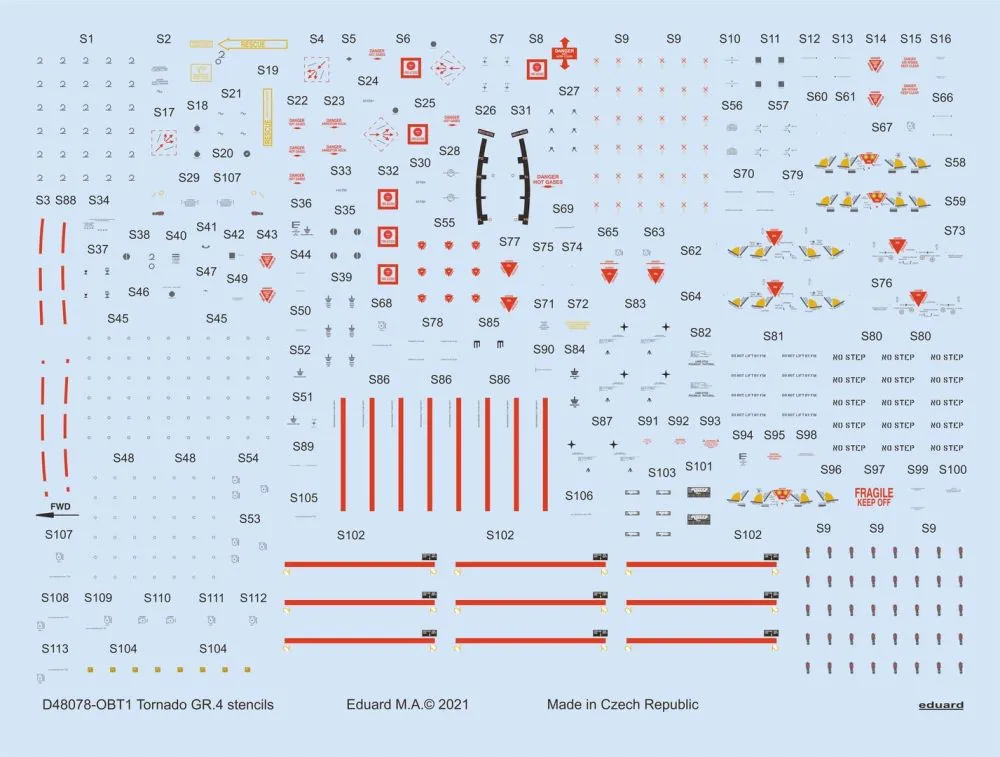 Tornado GR.4 stencils 1:48