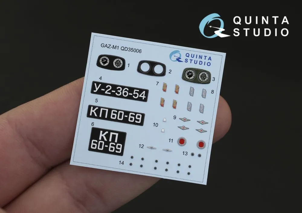 GAZ-M1 coloured details 1:35