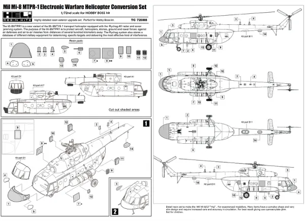 Mil Mi-8 MTPR-1 Conversion set 1:72