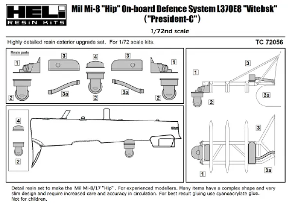 Mil Mi-8 Defence Systen L370E8 "Vitebsk" 1:72