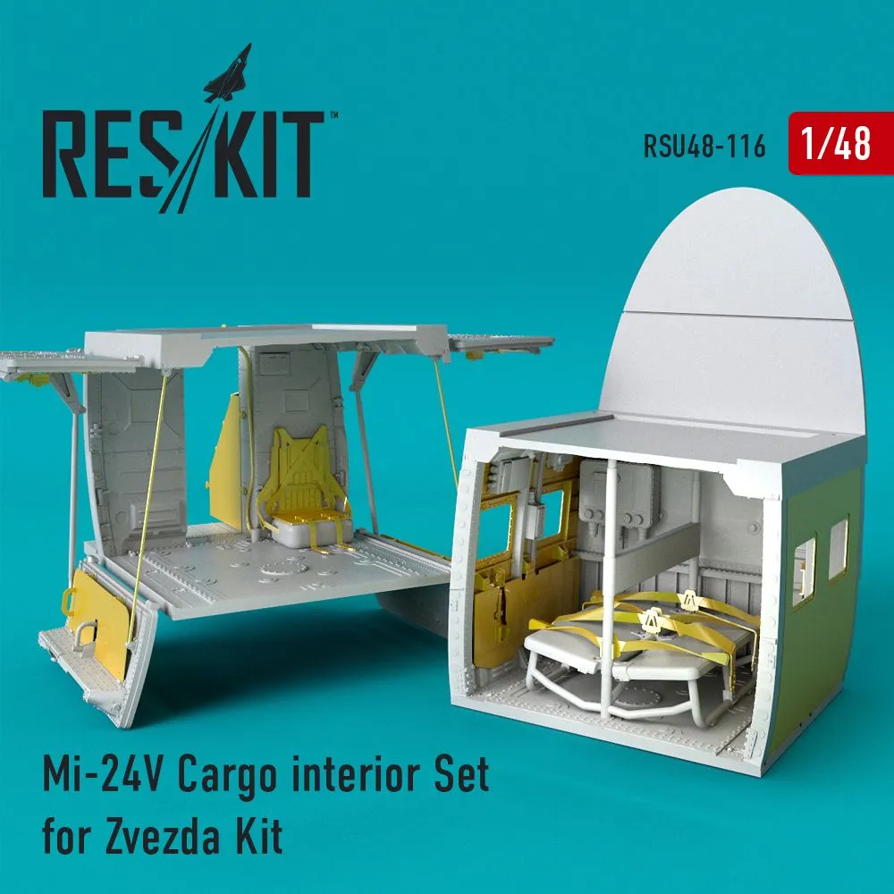 Mi-24 (V) Cargo interior Set for Zvezda 1:48