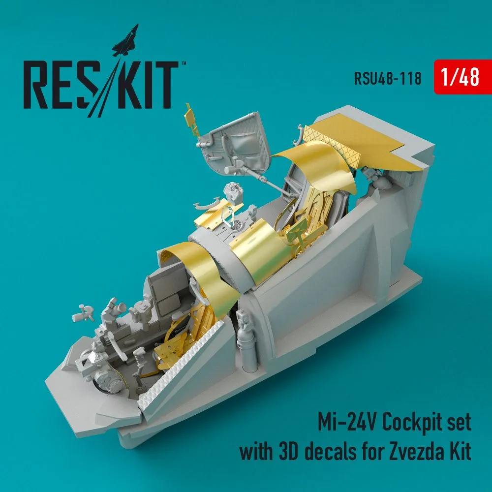 Mi-24V Cockpit set for Zvezda 1:48