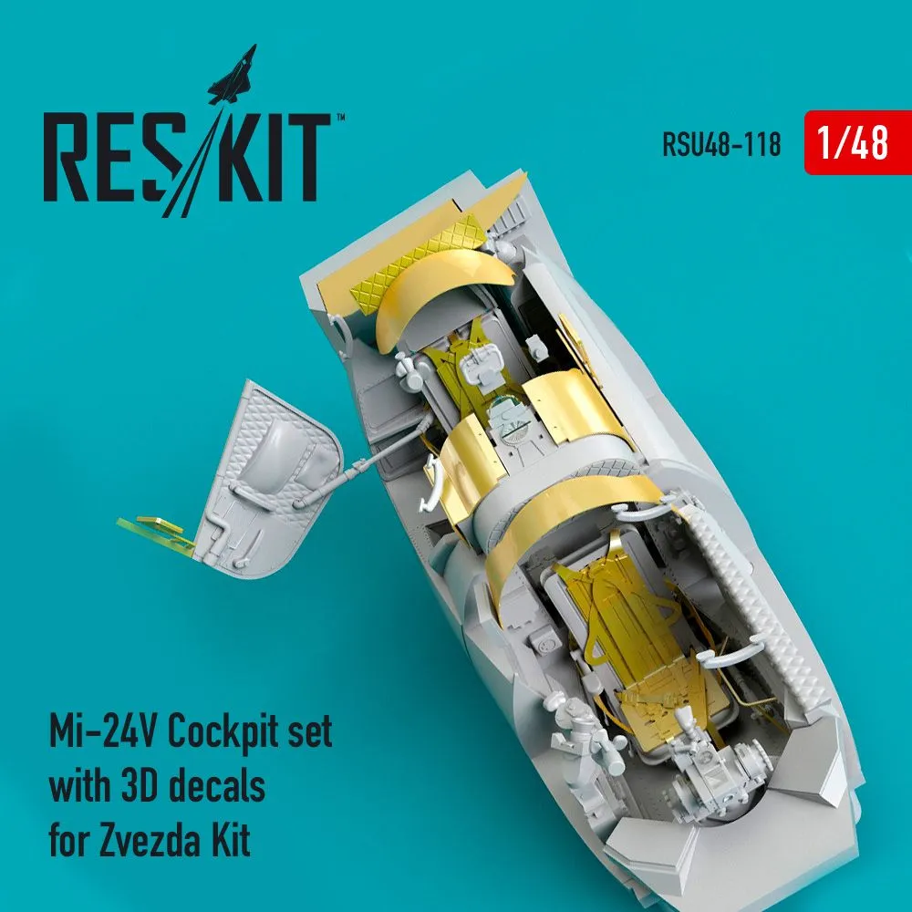 Mi-24V Cockpit set for Zvezda 1:48