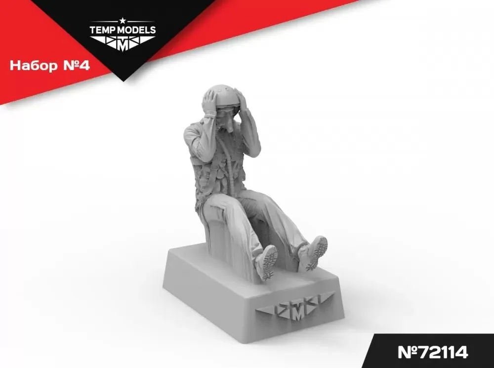 Russain VKS modern Pilots (flight position) 1:72