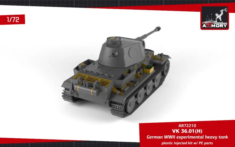 VK 36.01(H) German WWII Experimental Heavy Tank 1:72