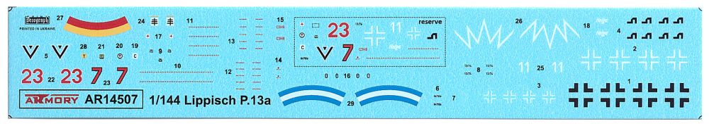 Lippisch P.13a w/ Kettenkrad 1:144