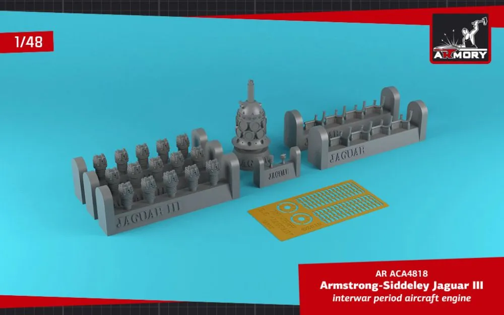 Armstrong Siddeley Jaguar III angine 1:48