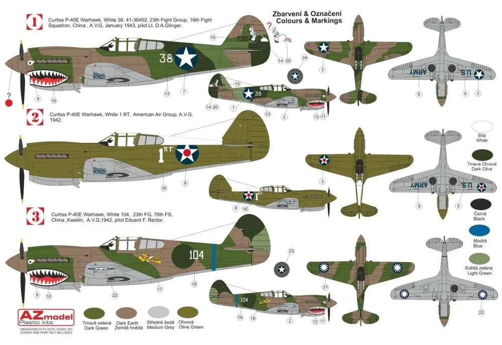 P-40E Warhawk - AVG 1:72
