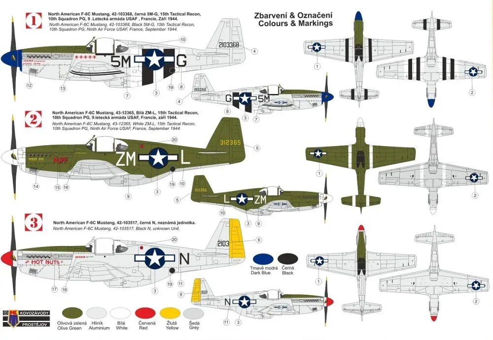F-6C Photo-recce Mustang - Malcolm 1:72