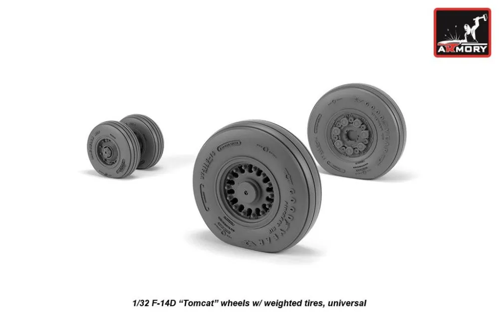 F-14 Tomcat late type wheels 1:32