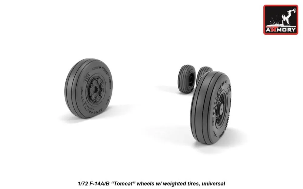 F-14 Tomcat early type wheels 1:72