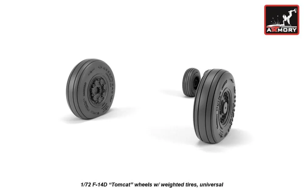 F-14 Tomcat late type wheels 1:72
