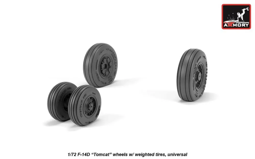 F-14 Tomcat late type wheels 1:72