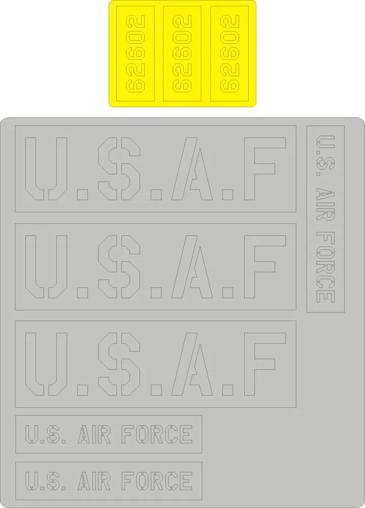 L-19/O-1 Bird Dog USAF marking masks 1:32