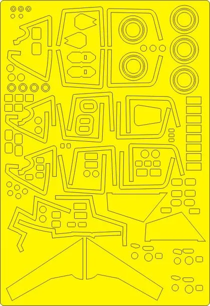 Su-30SM ADVANCED mask for Kitty Hawk 1:48