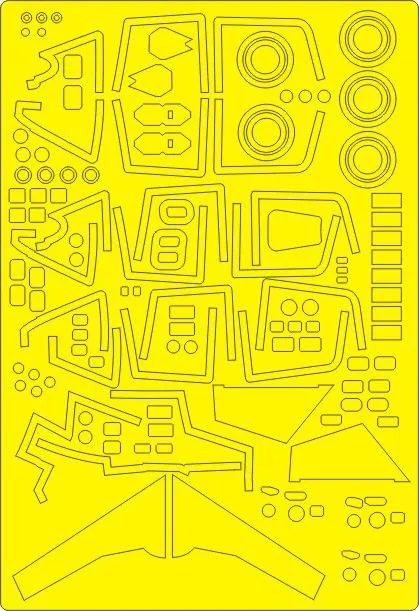 Su-30SM EXPERT mask for Kitty Hawk 1:48