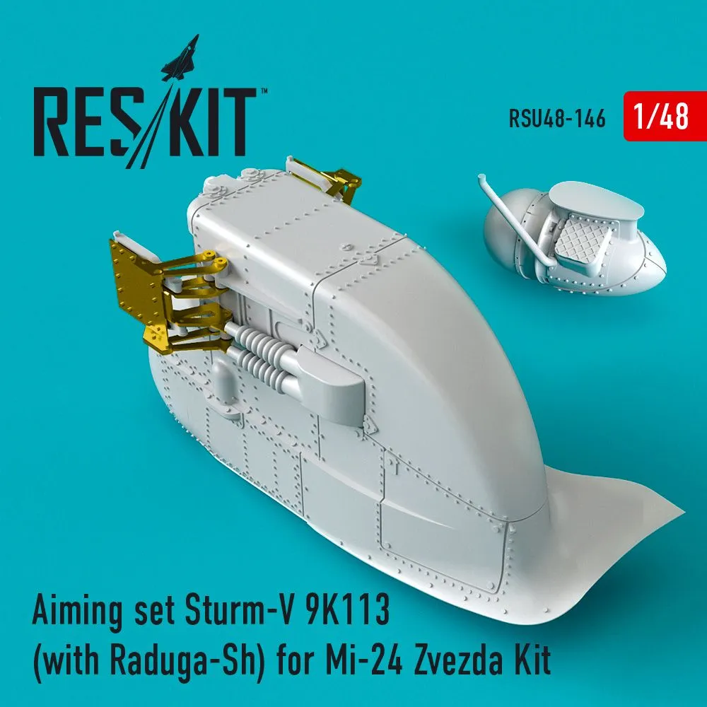 Mi-24 ​​​​​​​Aiming set Sturm-V 9K113 for Zvezda 1:48