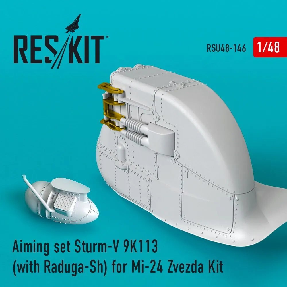 Mi-24 ​​​​​​​Aiming set Sturm-V 9K113 for Zvezda 1:48