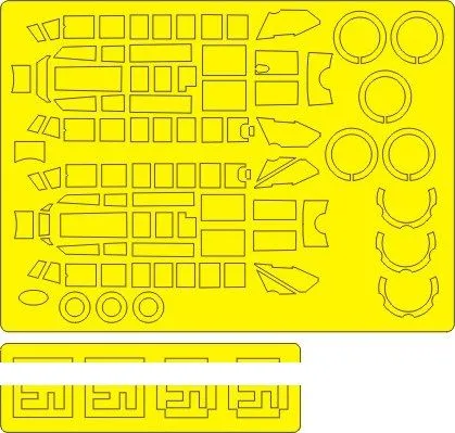 Bf 110D/E EXPERT mask for Dragon/ Cyberhobby 1:48