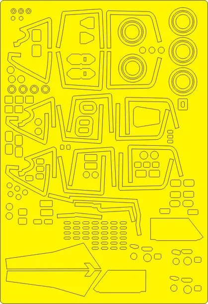 Su-30MK ADVANCED mask for Kitty Hawk 1:48