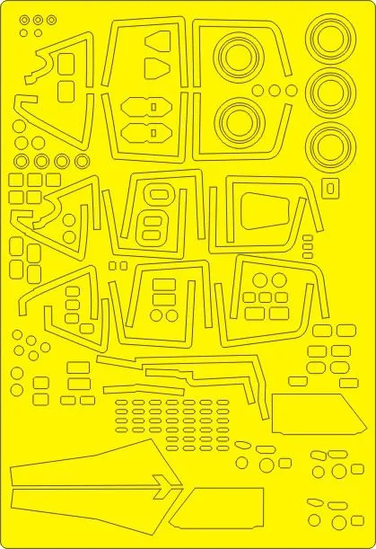 Su-30MK EXPERT mask for Kitty Hawk 1:48