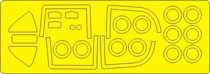 FMA IA 58 Pucara mask for Kinetic 1:48