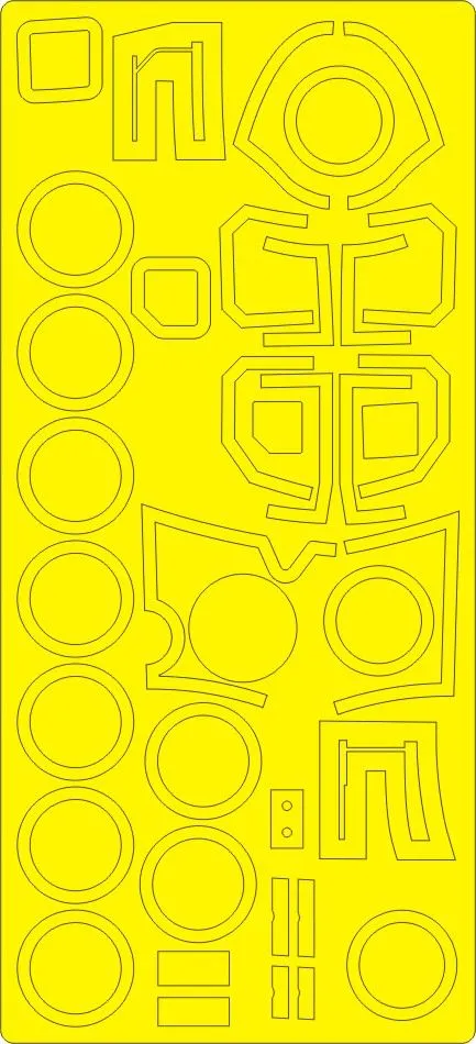 He 219 A-7 Uhu mask for Revell 1:32