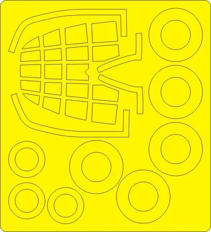 Bell X-1 BASIC mask for Revell 1:32