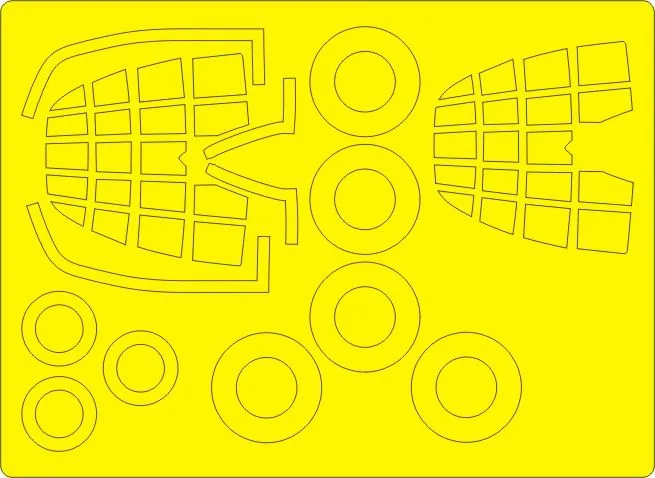 Bell X-1 EXPERT mask for Revell 1:32